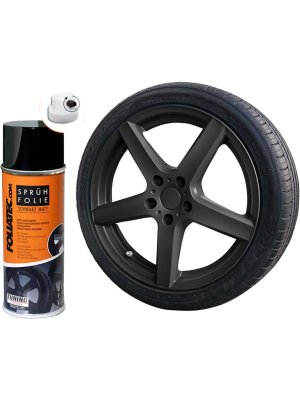 Foliatec Sprühfolie Felgenfolie, schwarz matt, 400 ml