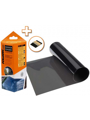 Foliatec Topstripe Blendstreifen, grauschwarz, 15 x 152 cm