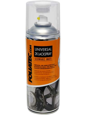 Foliatec Universal 2K Lackspray, schwarz matt, 400 ml