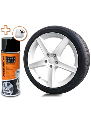 Foliatec Sprühfolie Felgenfolie, weiß glänzend, 400 ml