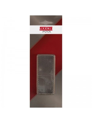 2er-Set Rückstrahler, weiß, 90x40mm, zum Kleben