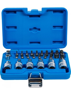 BGS 5101 Bit- und Bit-Einsatz-Satz | 12,5 mm (1/2"") | T-Profil (für Torx) | 27-tlg.