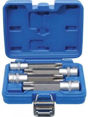 BGS 5103 Bit-Einsatz-Satz | Antrieb Innenvierkant 12,5 mm (1/2"") | T-Profil (für Torx) mit Bohrung | 4-tlg.