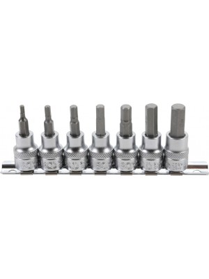 BGS 5107 Bit-Einsatz-Satz | Antrieb Innenvierkant 10 mm (3/8"") | Innensechskant 3 - 10 mm | 7-tlg.