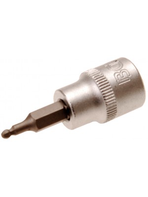 BGS 5110 Bit-Einsatz | Antrieb Innenvierkant 10 mm (3/8"") | Innensechskant mit Kugelkopf 3 mm