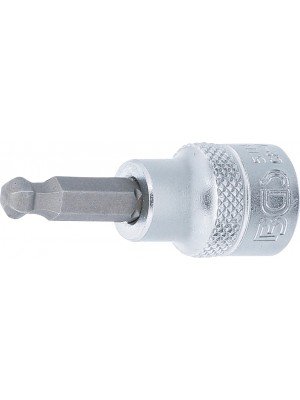 BGS 5114 Bit-Einsatz | Antrieb Innenvierkant 10 mm (3/8"") | Innensechskant mit Kugelkopf 6 mm