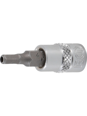 BGS 5156-4 Bit-Einsatz | Antrieb Innenvierkant 6,3 mm (1/4"") | Innensechskant mit Bohrung 4 mm