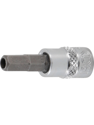BGS 5156-6 Bit-Einsatz | Antrieb Innenvierkant 6,3 mm (1/4"") | Innensechskant mit Bohrung 6 mm