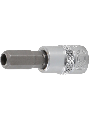BGS 5156-7 Bit-Einsatz | Antrieb Innenvierkant 6,3 mm (1/4"") | Innensechskant mit Bohrung 7 mm