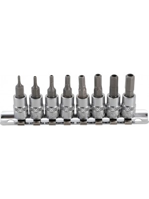 BGS 5156 Bit-Einsatz-Satz | Antrieb Innenvierkant 6,3 mm (1/4"") | Innensechskant mit Bohrung 2 - 7 mm | 8-tlg.