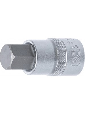 BGS 5184-H17 Bit-Einsatz | Antrieb Innenvierkant 12,5 mm (1/2"") | Innensechskant 17 mm
