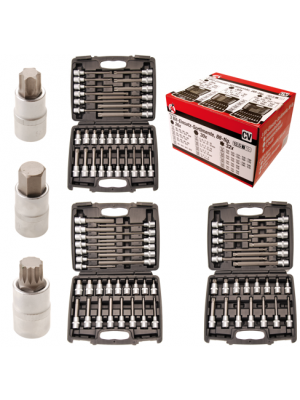 BGS 5186 Bit-Einsatz-Sortiment | Antrieb Innenvierkant 12,5 mm (1/2"") | 88-tlg.