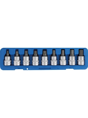 BGS 5189 Bit-Einsatz-Satz | Antrieb Innenvierkant 20 mm (3/4"") | Innensechskant, T-Profil (für Torx) | 9-tlg.