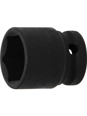 BGS 5224 Kraft-Steckschlüssel-Einsatz Sechskant | Antrieb Innenvierkant 12,5 mm (1/2"") | SW 24 mm