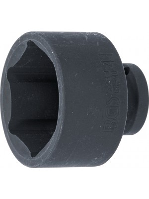 BGS 5233 Kraft-Steckschlüssel-Einsatz Sechskant | Antrieb Innenvierkant 12,5 mm (1/2"") | SW 41 mm