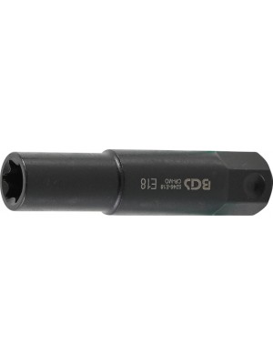 BGS 5246-E18 Steckschlüssel-Einsatz E-Profil, extra lang | Antrieb Außensechskant 22 mm | SW E18