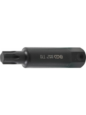 BGS 5246-T70 Bit | Länge 100 mm | Antrieb Außensechskant 22 mm | T-Profil (für Torx) T70