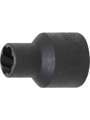BGS 5266-10 Spiral-Profil-Steckschlüssel-Einsatz / Schraubenausdreher | Antrieb Innenvierkant 12,5 mm (1/2"") | SW 10 mm
