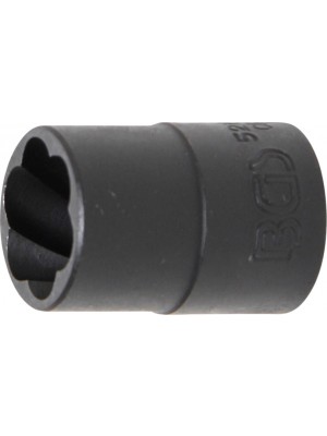 BGS 5266-16 Spiral-Profil-Steckschlüssel-Einsatz / Schraubenausdreher | Antrieb Innenvierkant 12,5 mm (1/2"") | SW 16 mm