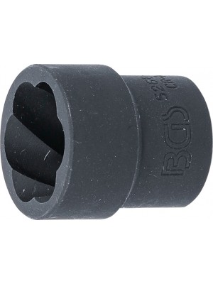 BGS 5268-22 Spiral-Profil-Steckschlüssel-Einsatz / Schraubenausdreher | Antrieb Innenvierkant 12,5 mm (1/2"") | SW 22 mm