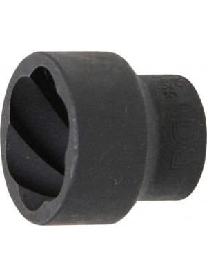 BGS 5268-27 Spiral-Profil-Steckschlüssel-Einsatz / Schraubenausdreher | Antrieb Innenvierkant 12,5 mm (1/2"") | SW 27 mm