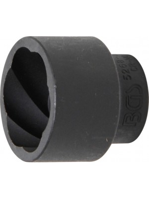 BGS 5268-32 Spiral-Profil-Steckschlüssel-Einsatz / Schraubenausdreher | Antrieb Innenvierkant 12,5 mm (1/2"") | SW 32 mm
