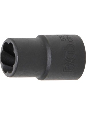 BGS 5271 Spiral-Profil-Steckschlüssel-Einsatz / Schraubenausdreher | Antrieb Innenvierkant 10 mm (3/8"") | SW 11 mm