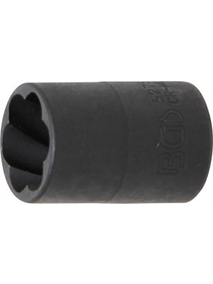 BGS 5275 Spiral-Profil-Steckschlüssel-Einsatz / Schraubenausdreher | Antrieb Innenvierkant 10 mm (3/8"") | SW 15 mm