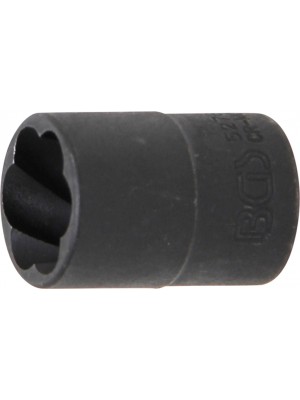 BGS Spiral-Profil-Steckschlüssel-Einsatz / Schraubenausdreher | Antrieb Innenvierkant 10 mm (3/8"") | SW 16 mm