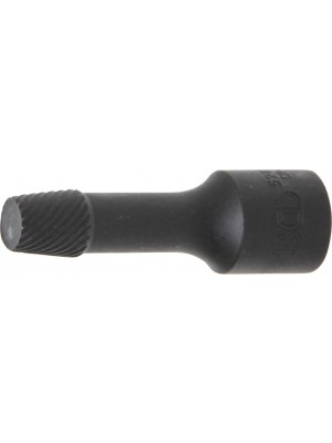 BGS 5281-10 Spiral-Profil-Steckschlüssel-Einsatz / Schraubenausdreher | Antrieb Innenvierkant 10 mm (3/8"") | 10 mm