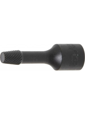 BGS 5281-8 Spiral-Profil-Steckschlüssel-Einsatz / Schraubenausdreher | Antrieb Innenvierkant 10 mm (3/8"") | 8 mm