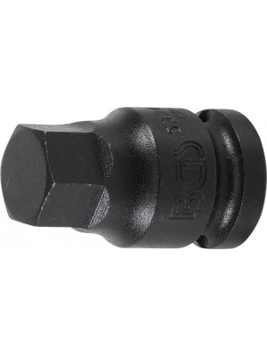 BGS 5334-H17 Kraft-Bit-Einsatz | Länge 42 mm | Antrieb Innenvierkant 12,5 mm (1/2"") | Innensechskant 17 mm