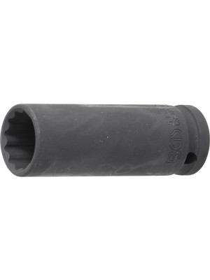 BGS 5353 Kraft-Steckschlüssel-Einsatz Zwölfkant, tief | Antrieb Innenvierkant 12,5 mm (1/2"") | SW 21 mm