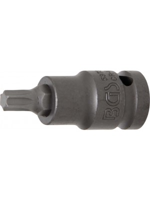 BGS 5373 Kraft-Bit-Einsatz | Länge 55 mm | Antrieb Innenvierkant 12,5 mm (1/2"") | T-Profil (für Torx) T45