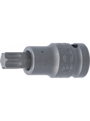 BGS 5375 Kraft-Bit-Einsatz | Länge 55 mm | Antrieb Innenvierkant 12,5 mm (1/2"") | T-Profil (für Torx) T55