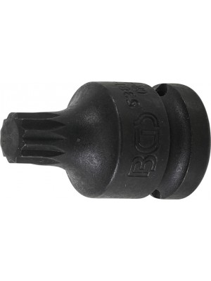 BGS 5381-M12 Kraft-Bit-Einsatz | Länge 43 mm | Antrieb Innenvierkant 12,5 mm (1/2"") | Innenvielzahn (für XZN) M12