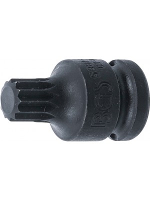 BGS 5381-M14 Kraft-Bit-Einsatz | Länge 43 mm | Antrieb Innenvierkant 12,5 mm (1/2"") | Innenvielzahn (für XZN) M14