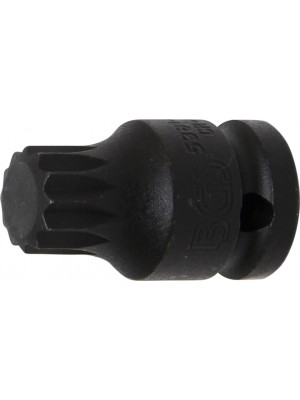 BGS 5381-M18 Kraft-Bit-Einsatz | Länge 43 mm | Antrieb Innenvierkant 12,5 mm (1/2"") | Innenvielzahn (für XZN) M18