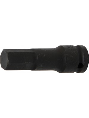 BGS 5481-M17 Kraft-Bit-Einsatz | Länge 75 mm | Antrieb Innenvierkant 12,5 mm (1/2"") | Innensechskant 17 mm