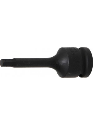 BGS 5481-M6 Kraft-Bit-Einsatz | Länge 75 mm | Antrieb Innenvierkant 12,5 mm (1/2"") | Innensechskant 6 mm