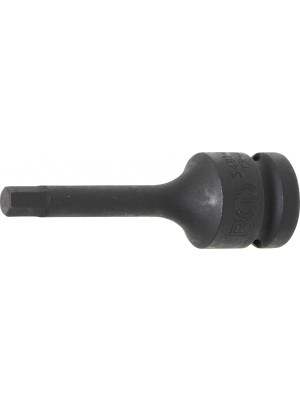 BGS 5481-M7 Kraft-Bit-Einsatz | Länge 75 mm | Antrieb Innenvierkant 12,5 mm (1/2"") | Innensechskant 7 mm