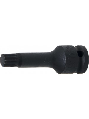 BGS 5482-M12 Kraft-Bit-Einsatz | Länge 75 mm | Antrieb Innenvierkant 12,5 mm (1/2"") | Innenvielzahn (für XZN) M12