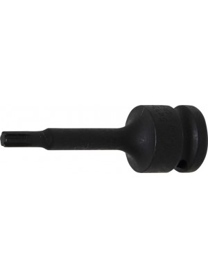 BGS 5483-M6 Kraft-Bit-Einsatz | Länge 75 mm | Antrieb Innenvierkant 12,5 mm (1/2"") | Keil-Profil (für RIBE) M6