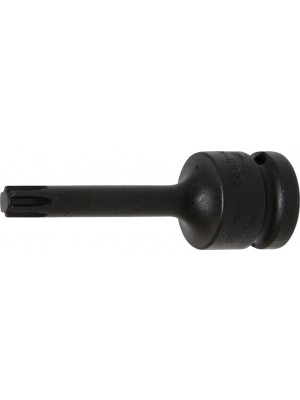 BGS 5483-M8 Kraft-Bit-Einsatz | Länge 75 mm | Antrieb Innenvierkant 12,5 mm (1/2"") | Keil-Profil (für RIBE) M8