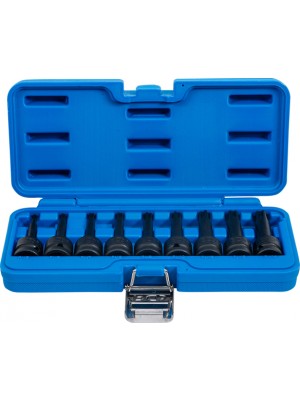 BGS 5483 Kraft-Bit-Einsatz-Satz | Antrieb Innenvierkant 12,5 mm (1/2"") | Keil-Profil (für Ribe) M5 - M14 | 9-tlg.