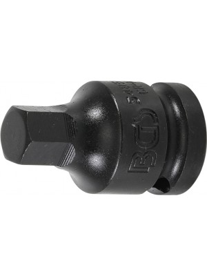 BGS 5485-12 Kraft-Bit-Einsatz | Länge 42 mm | Antrieb Innenvierkant 12,5 mm (1/2"") | Innensechskant 12 mm