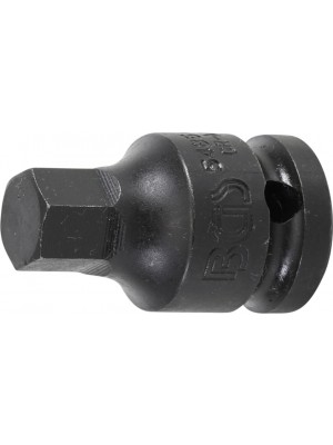 BGS 5485-13 Kraft-Bit-Einsatz | Länge 42 mm | Antrieb Innenvierkant 12,5 mm (1/2"") | Innensechskant 13 mm