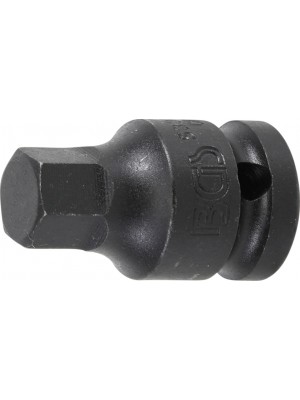 BGS 5485-14 Kraft-Bit-Einsatz | Länge 42 mm | Antrieb Innenvierkant 12,5 mm (1/2"") | Innensechskant 14 mm