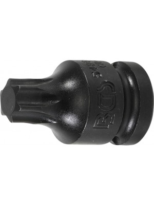 BGS 5486-T60 Kraft-Bit-Einsatz | Länge 42 mm | Antrieb Innenvierkant 12,5 mm (1/2"") | T-Profil (für Torx) T60