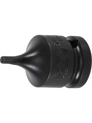 BGS 5487-M4 Kraft-Bit-Einsatz | Länge 43 mm | Antrieb Innenvierkant 12,5 mm (1/2"") | Innenvielzahn (für XZN) M4